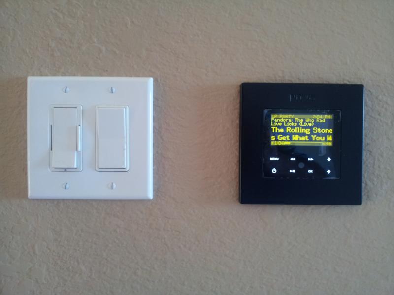 Control Pad that can be installed in each room conected to system.
